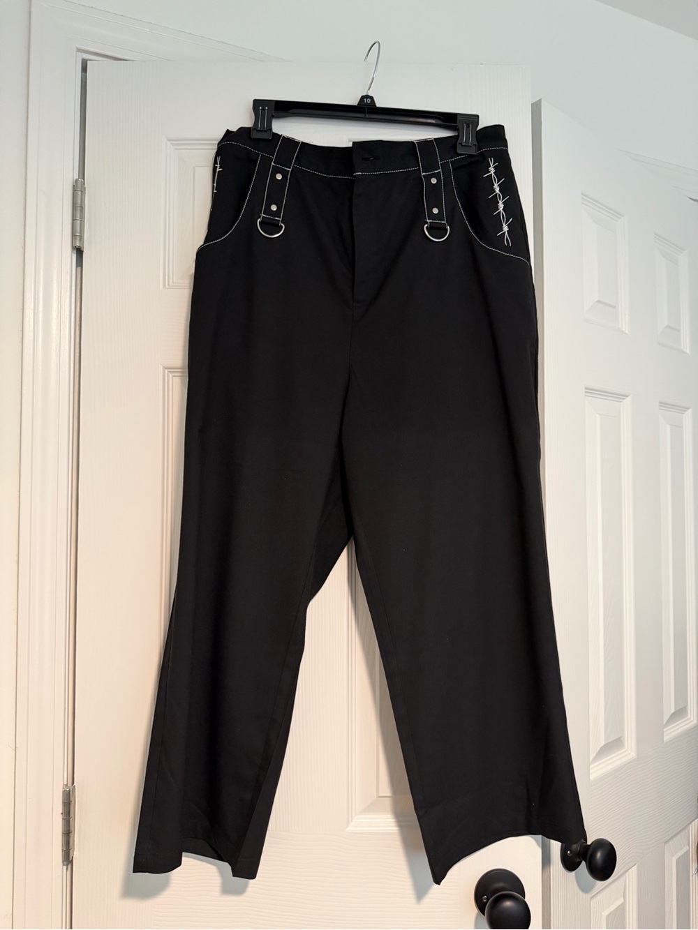 Women's Hell Bunny cropped Straight-Leg Pants - Picture 5 of 7